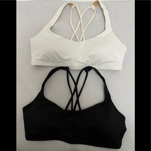 2 Lululemon Free to Be Me sports bras.